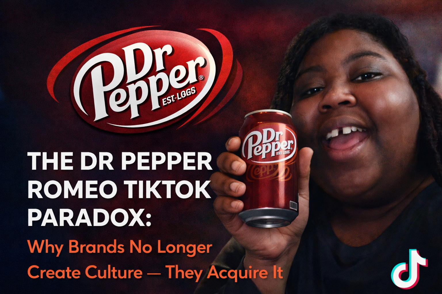 The Dr Pepper Romeo TikTok Paradox: Why Brands No Longer Create Culture – They Acquire It