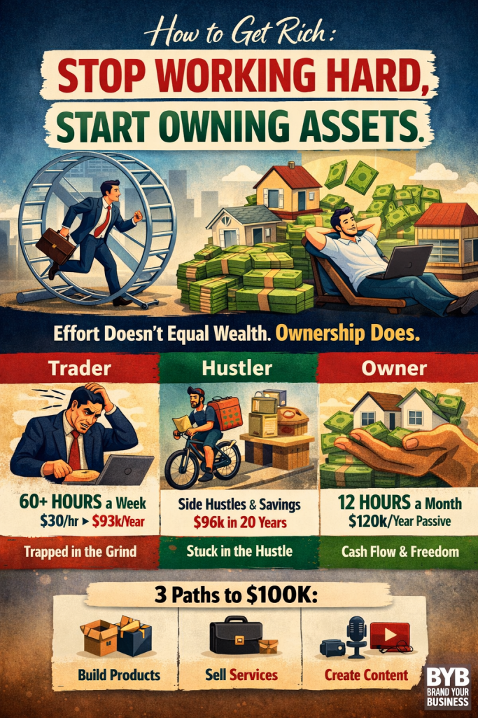 How to Get Rich: Stop Working Hard, Start Owning Assets